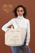 Load image into Gallery viewer, Feel the Love Tote - Organic - CopelandEnterprise
