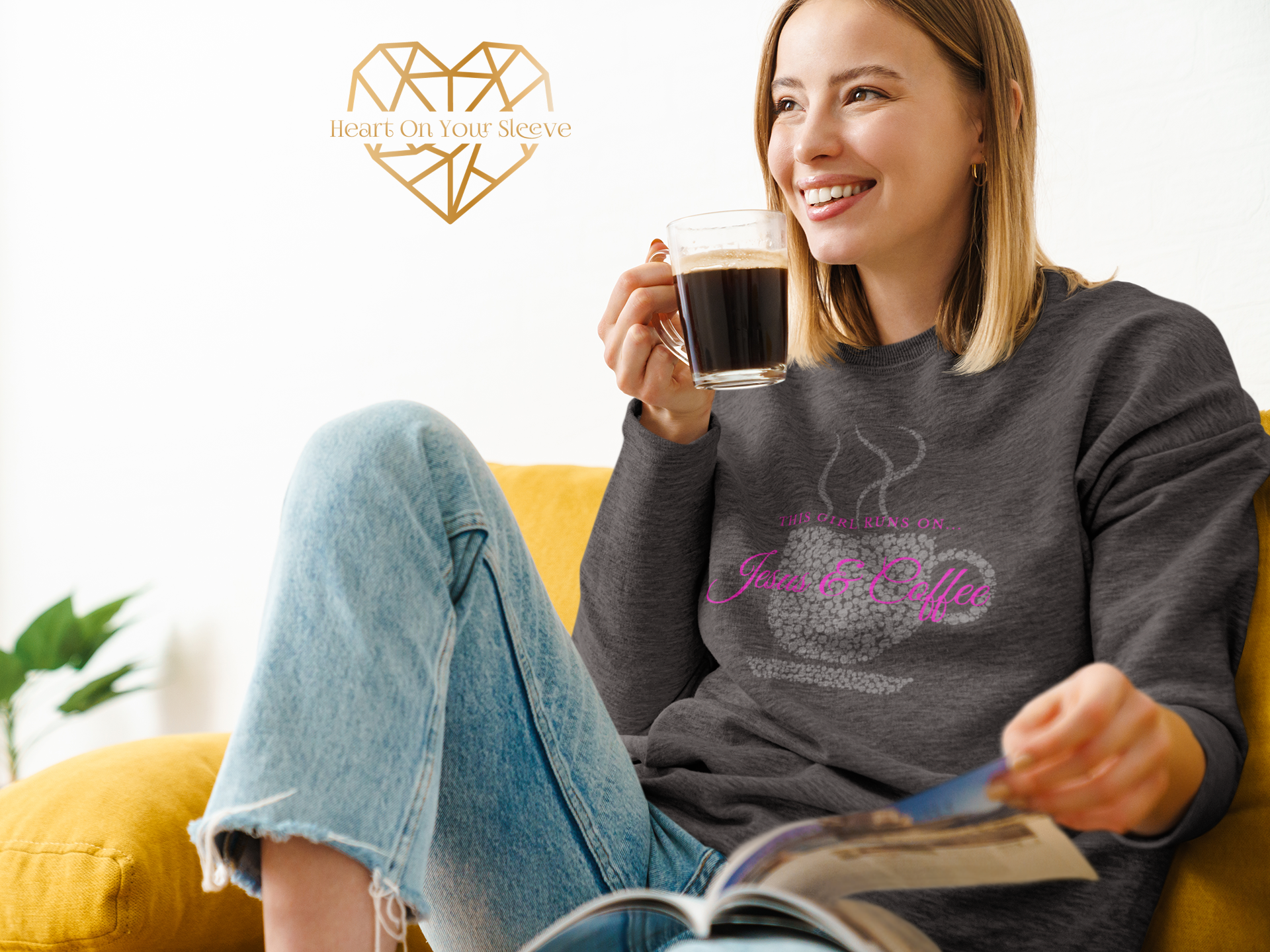 Jesus & Coffee - Ladies' Sweatshirt