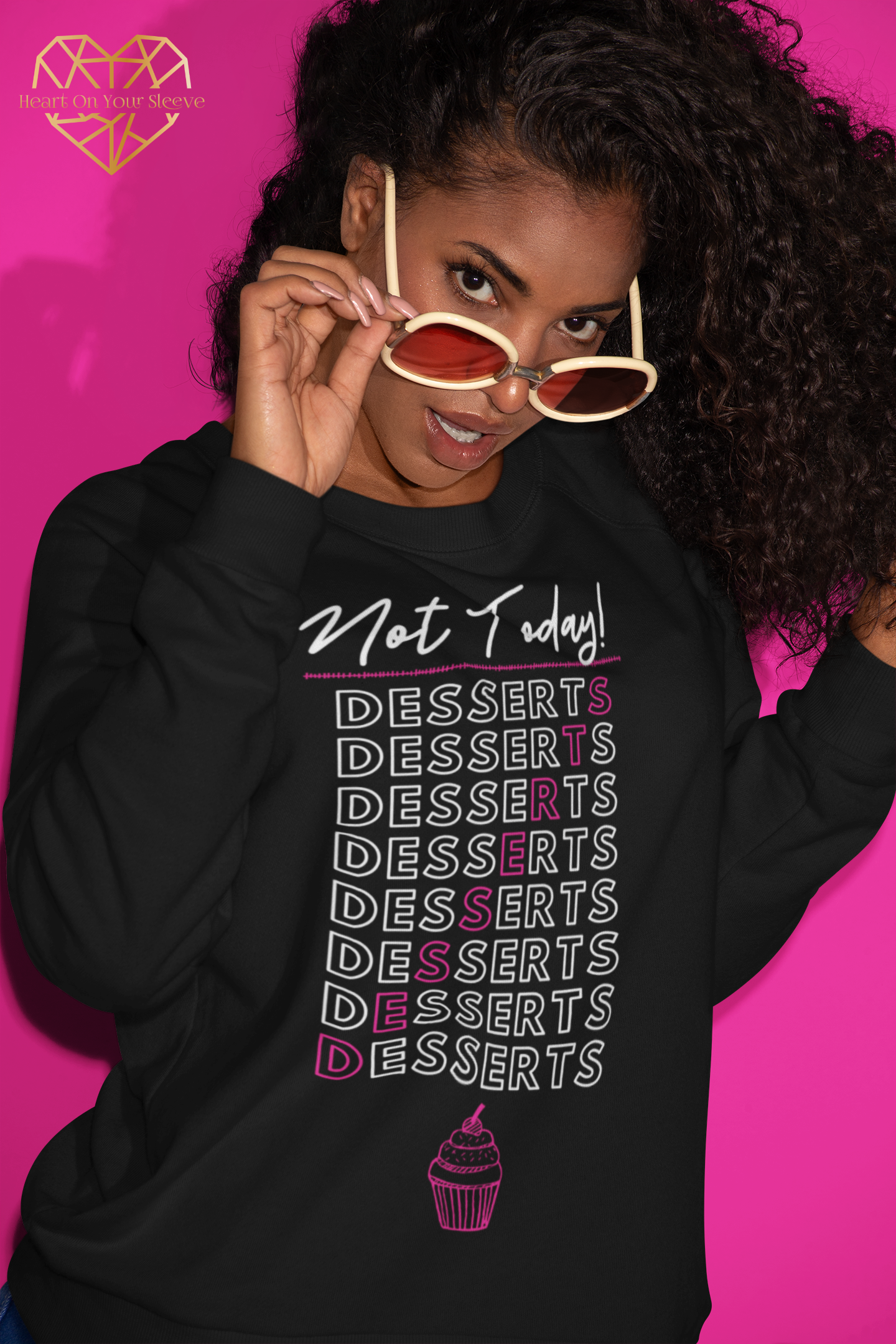 No Stress, Desserts Only! - Ladies' Sweatshirt - CopelandEnterprise