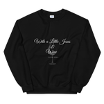 Load image into Gallery viewer, Jesus &amp; Wine - Ladies&#39; Sweatshirt
