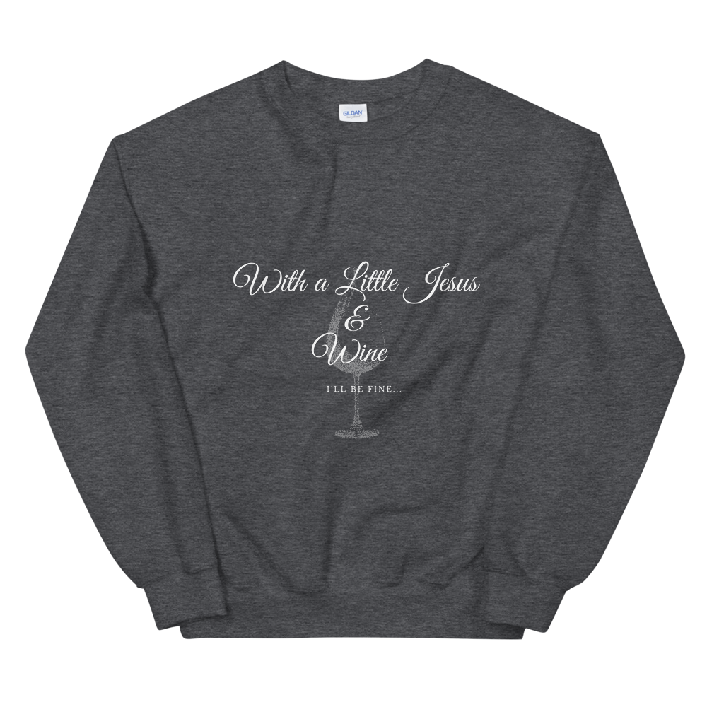 Jesus & Wine - Ladies' Sweatshirt