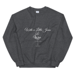 Load image into Gallery viewer, Jesus &amp; Wine - Ladies&#39; Sweatshirt
