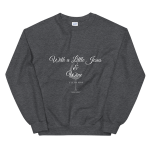 Jesus & Wine - Ladies' Sweatshirt