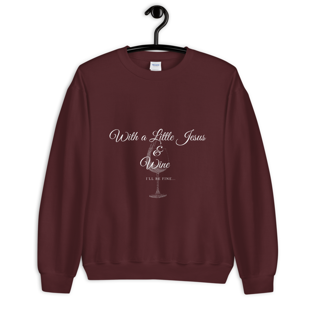 Jesus & Wine - Ladies' Sweatshirt