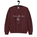 Load image into Gallery viewer, Jesus &amp; Wine - Ladies&#39; Sweatshirt
