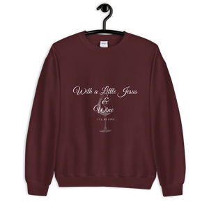 Jesus & Wine - Ladies' Sweatshirt