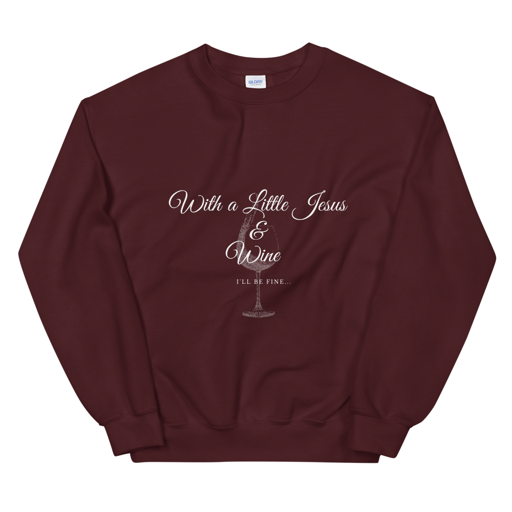 Jesus & Wine - Ladies' Sweatshirt