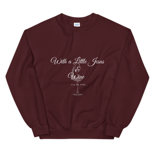 Jesus & Wine - Ladies' Sweatshirt