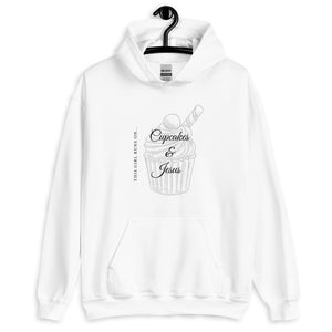 Cupcakes & Jesusv2- Ladies' Hoodie