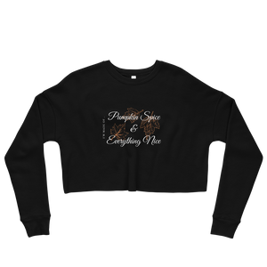 Pumpkin Spice - Ladies Crop Sweatshirt