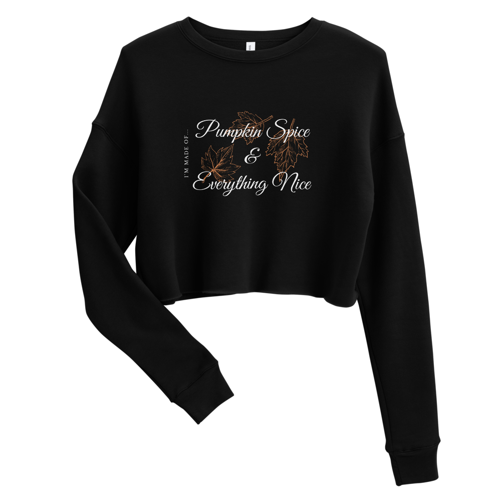 Pumpkin Spice - Ladies Crop Sweatshirt