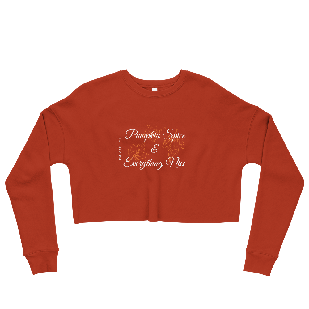 Pumpkin Spice - Ladies Crop Sweatshirt