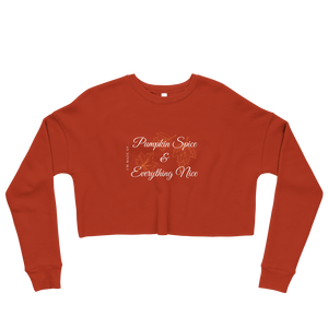 Pumpkin Spice - Ladies Crop Sweatshirt