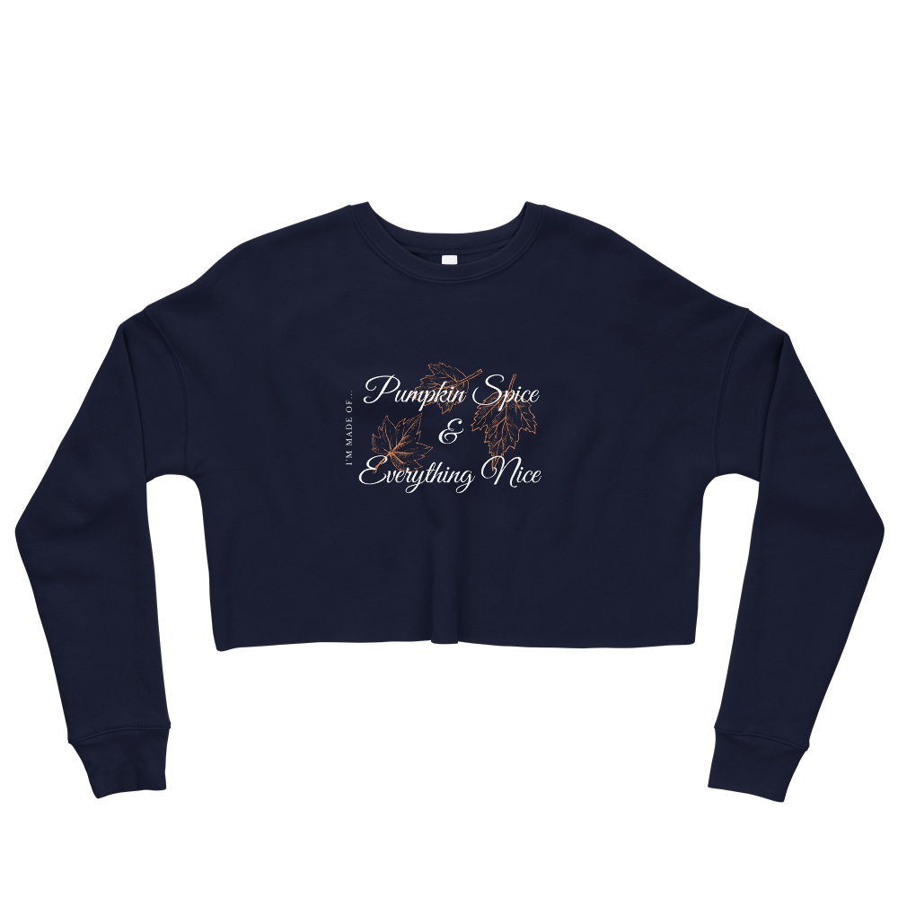 Pumpkin Spice - Ladies Crop Sweatshirt