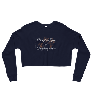 Pumpkin Spice - Ladies Crop Sweatshirt